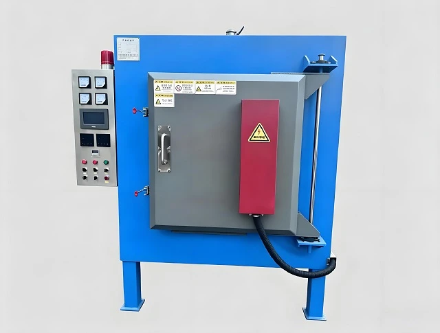 Box-type tempering furnace with left-right door opening