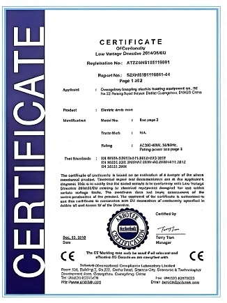 Tempering Furnace CE Certificate