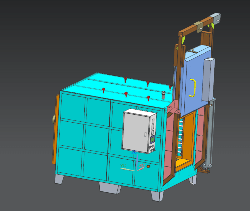 Electric Resistance Box Type Tempering Furnace, 650°C Industrial Heat Treating Equipment