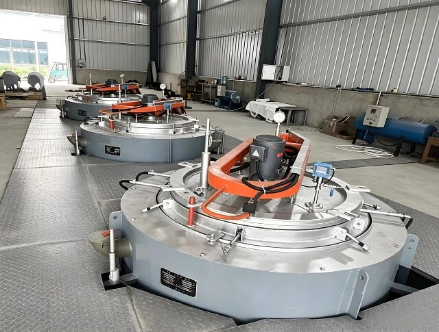 Low Deformation Pit Type Nitriding Furnace with Post Oxidation for Precision Metal Parts
