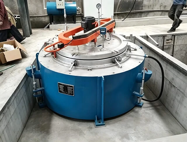 Energy Saving Pit Type Nitrocarburizing Furnace With Post-Oxidation For Auto Parts & Molds