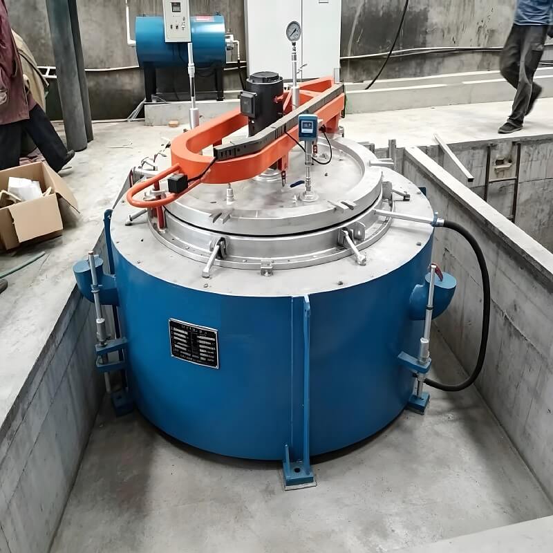 Energy Saving Pit Type Nitrocarburizing Furnace With Post-Oxidation For Auto Parts & Molds