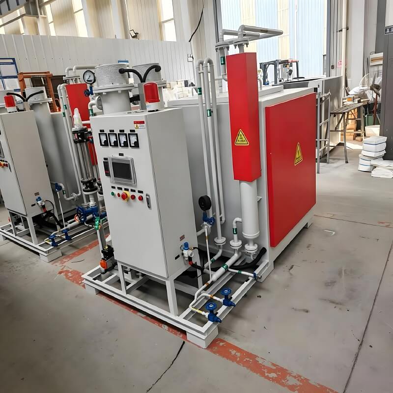 10Nm³/h Energy Saving Automatic Ammonia Cracker Furnace H2 N2 Protective Gas Generator