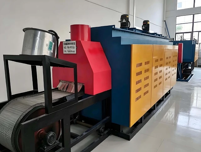 Uniform Temperature Muffle Mesh Belt Furnace Zero Decarburization Metal Heat Treatment Line