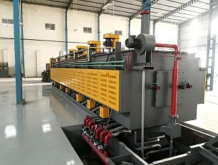 Roller Type Mesh Belt Furnace Continuous Heat Treatment Quenching Line For Fastener