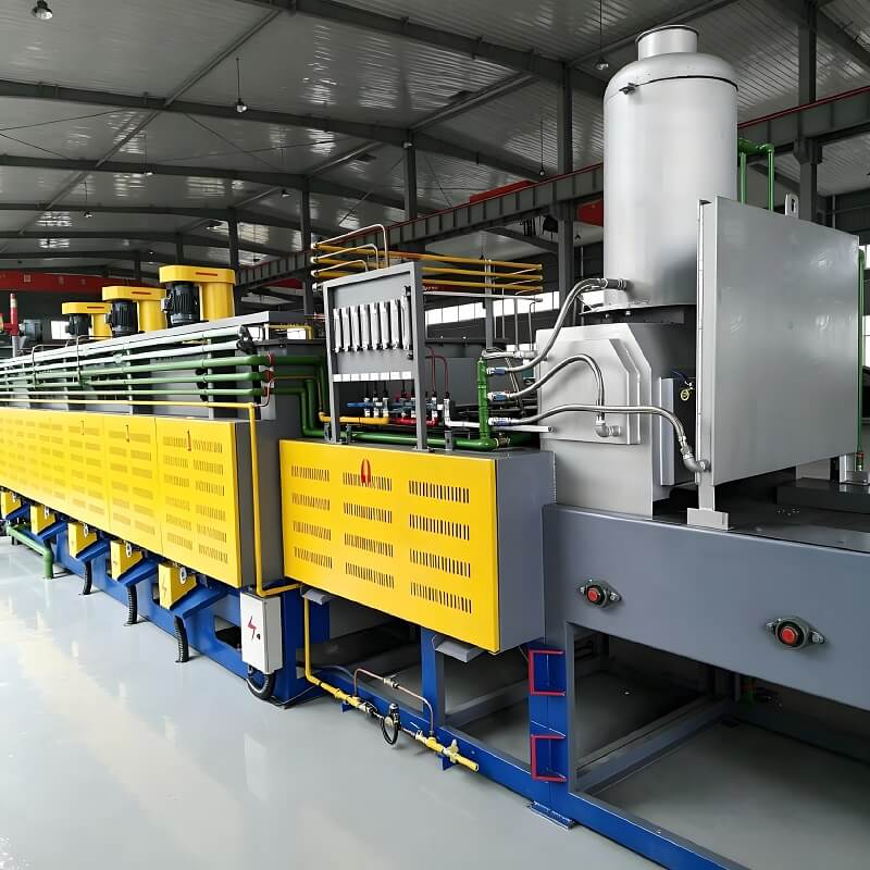 Heavy Duty Roller Mesh Belt Furnace Carbonitriding Furnace For Automotive Parts