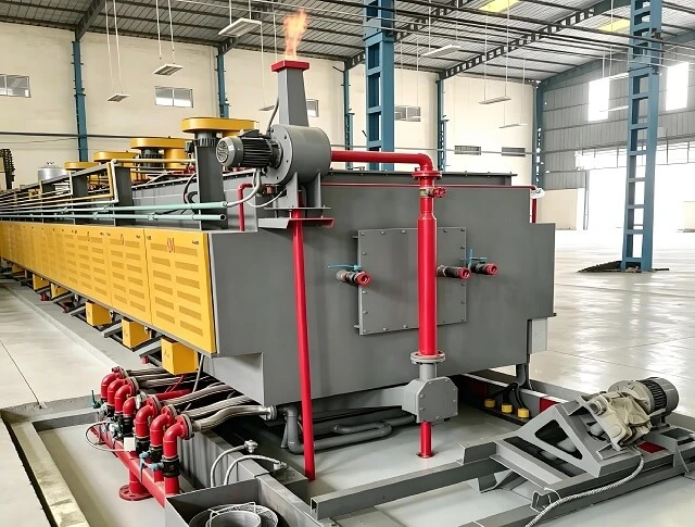 Alloy Mesh Belt Roller Furnace Continuous Brazing Furnace For Copper And Aluminum Metal Parts