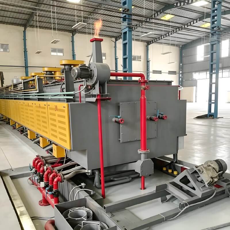 Alloy Mesh Belt Roller Furnace Continuous Brazing Furnace For Copper And Aluminum Metal Parts
