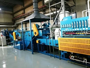 ISO Certified Roller Supported Mesh Belt Furnace Bright Quenching Production Line