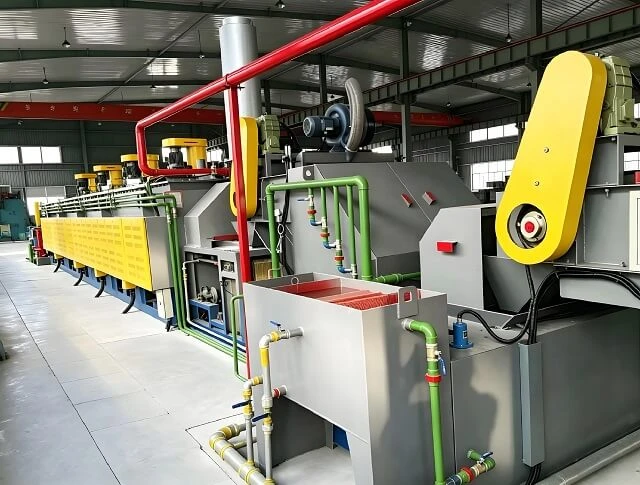High Efficiency Roller Mesh Belt Furnace Fast Heating Continuous Quenching Tempering Line
