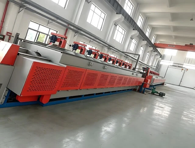 High-Output Continuous Mesh Belt Tempering Furnace for High-Volume Alloy Hardware