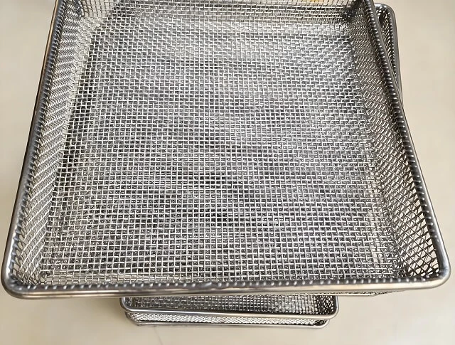 Powder Metallurgy Sintering Mesh Basket For Metal Parts High Temperature Sinter Process