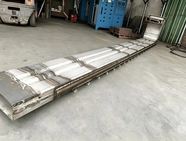 Corrugated SUS310S Muffle Tube For Mesh Belt Furnace