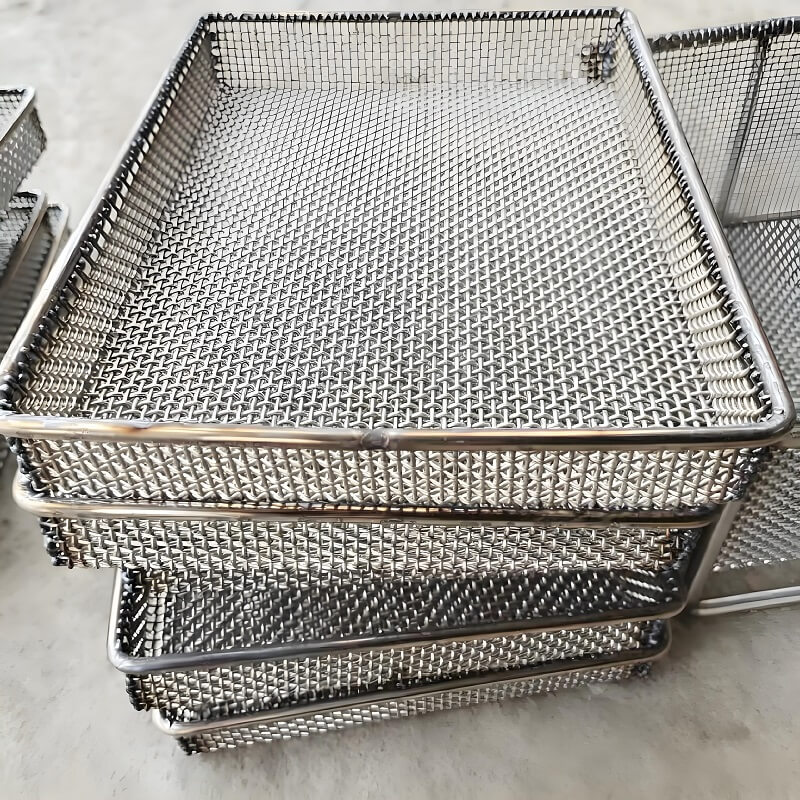 Powder Metallurgy Sintering Mesh Basket For Metal Parts High Temperature Sinter Process