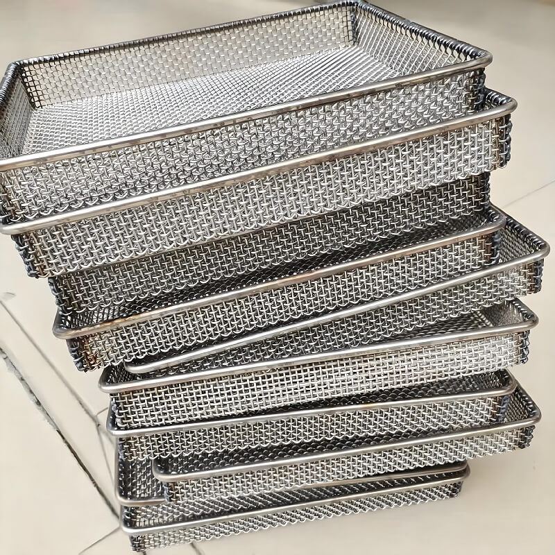 Powder Metallurgy Sintering Mesh Basket For Metal Parts High Temperature Sinter Process