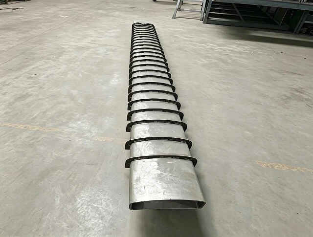 Corrugated SUS310S Muffle Tube For Mesh Belt Furnace