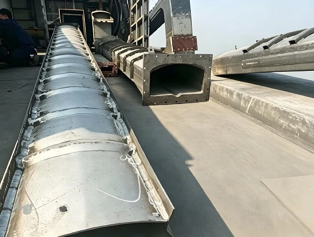 Corrugated SUS310S Muffle Tube For Mesh Belt Furnace