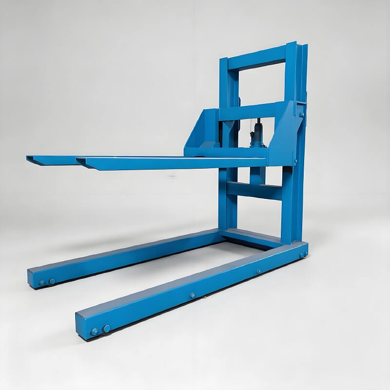 Manual Hydraulic Pallet Stacker For Metal Workpiece Loading Unloading