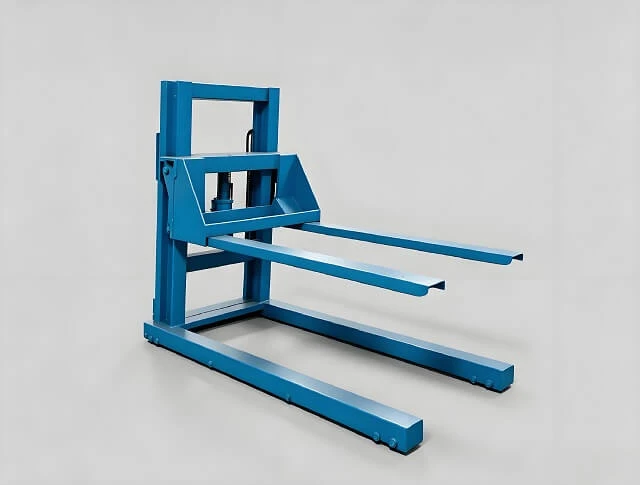 Portable Hand Operated Hydraulic Forklift For Workshop Cargo Transfer