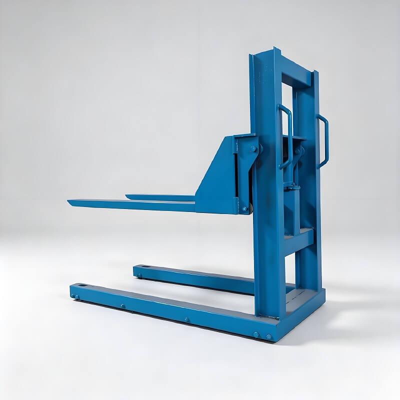 Manual Hydraulic Pallet Stacker For Metal Workpiece Loading Unloading