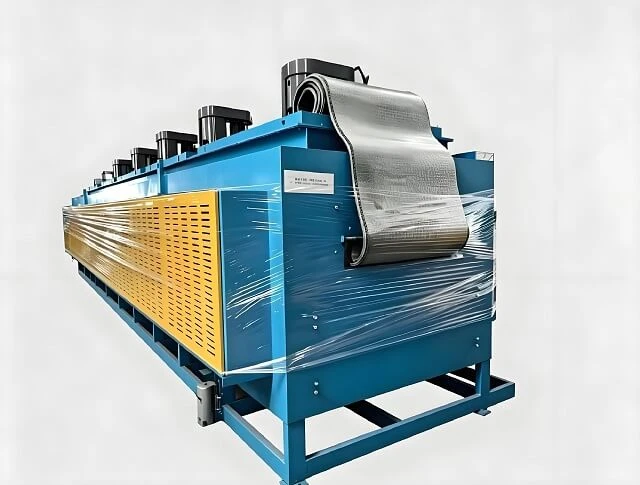 Energy Saving Hot Air Circulation Mesh Belt Tempering Furnace Continuous Production Line
