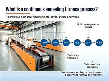 What is a continuous annealing furnace process?