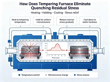 How Does Tempering Furnace Eliminate Quenching Residual Stress