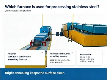 Which furnace is used for processing stainless steel?