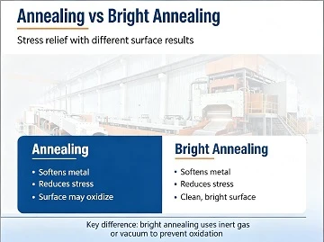 What is the difference between annealing and bright annealing?