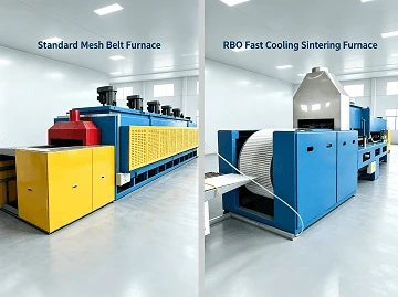 RBO Fast Cooling Sintering Furnace vs Standard Mesh Belt Furnace | PM & MIM Production Comparison