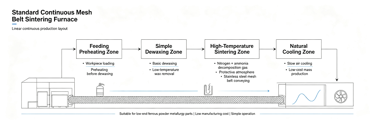 RBO Fast Cooling Sintering Furnace vs Standard Mesh Belt Furnace | PM & MIM Production Comparison
