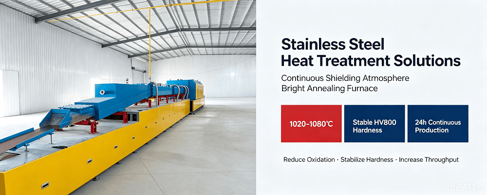 Protective Atmosphere Stainless Steel Bright Annealing Furnace | 24h Continuous Operation