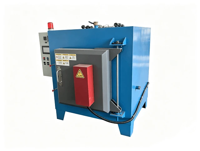50kW Dual-Zone Interlock Box Tempering Furnace 650℃ for Metal Stress Relief