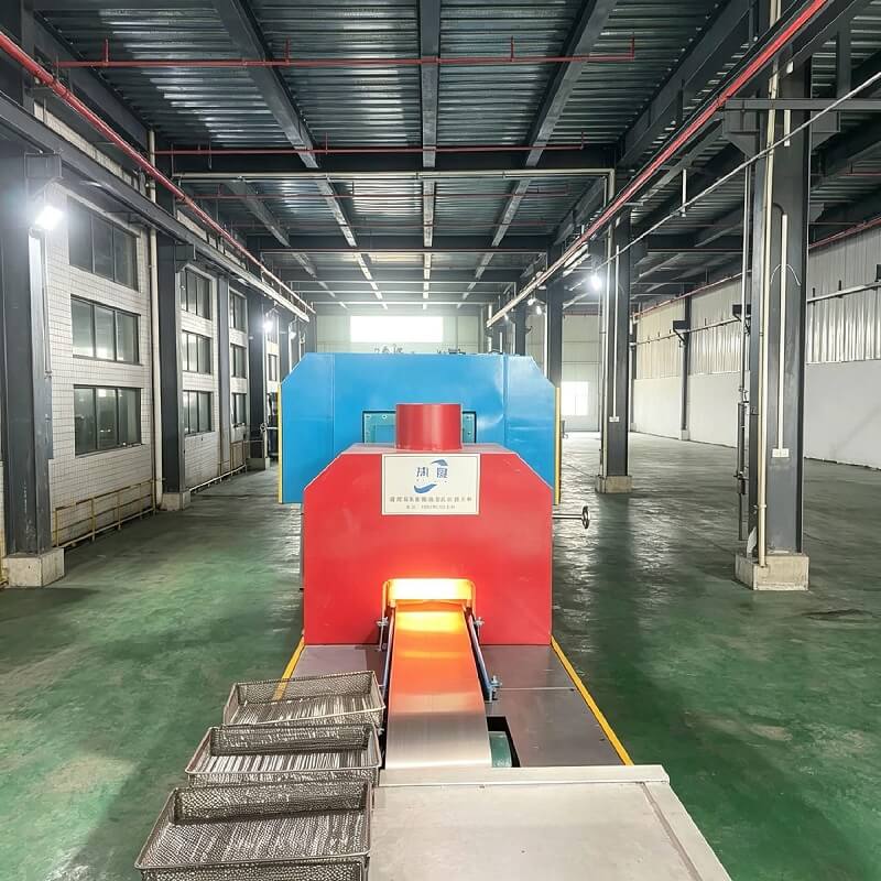 Mesh Belt Continuous Atmosphere Brazing Furnace 120kW 1150℃ for Mass Production Auto Parts Brazing